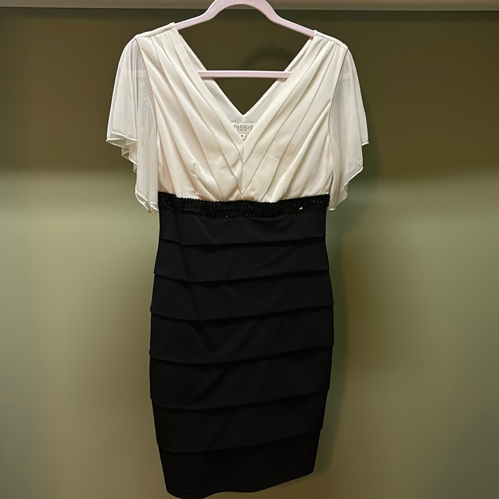 Black  and white dress